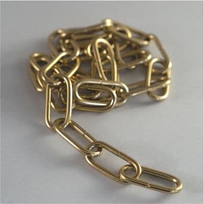 Steel Plated Lighting Chain X Large - Brass finish