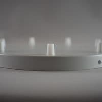 White Steel 7 Cable Ceiling Rose - XX Large