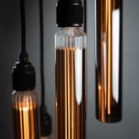 XL Five Bare Bulb Glomach Cluster ceiling pendant