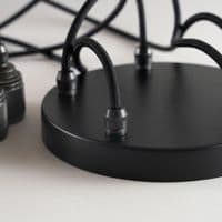 XL Five Bare Bulb  Piston Cluster Ceiling Pendant