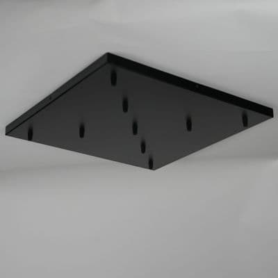 XL Square Ceiling Rose - 9 Cable Outlet