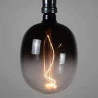 XXL Five Bare Bulb Moonstone Fade Cluster Pendant with Pebble Bulbs