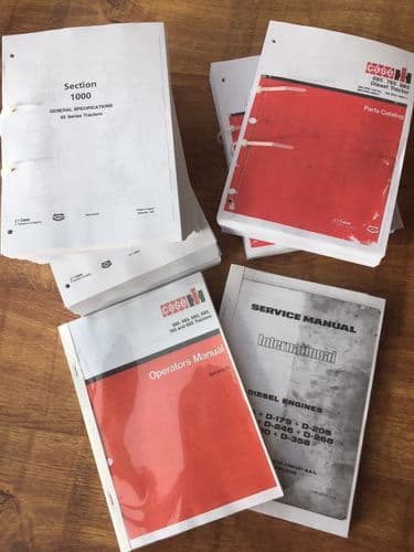 4 x Case IH Tractor 685 785 885 XL & Non XL Workshop Service Manual , Operators Manual, Parts Manual