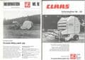 46 x Claas Baler Rollant  & Variant Brochure Bundle - Various Brochures From Over The Years