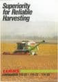 5 x Claas Commandor Combine Brochures - Over The Years - Bargain Bundle of Brochures