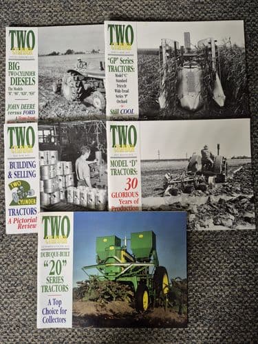 5 x John Deere Two Cylinder Magazines -  2001 January - October