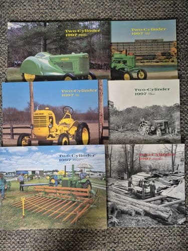 6 x  John Deere Two Cylinder Magazines  - January - December 1997