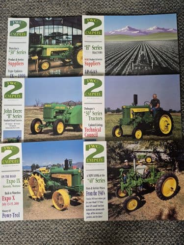 6 x  John Deere Two Cylinder Magazines  - January - December 1999