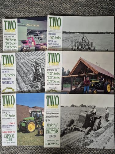 6 x  John Deere Two Cylinder Magazines  - January - December 2000