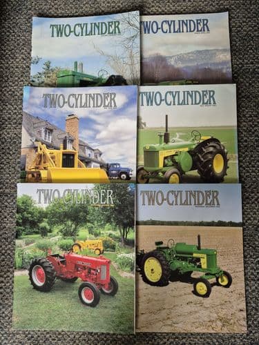 6 x  John Deere Two Cylinder Magazines  - January - December 2003