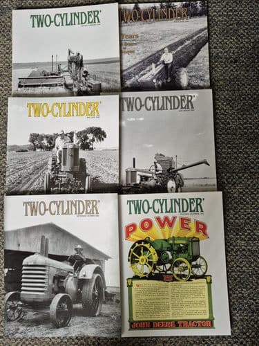 6 x  John Deere Two Cylinder Magazines  - January - December 2005