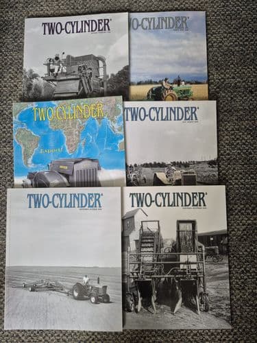 6 x  John Deere Two Cylinder Magazines  - January - December 2006