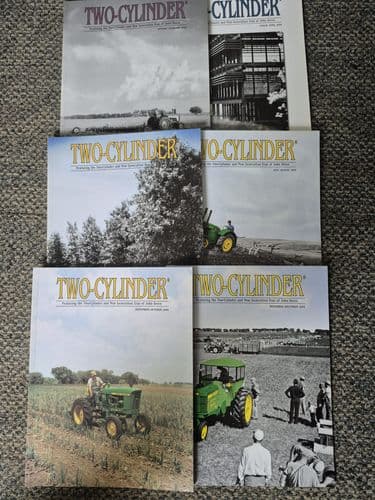 6 x  John Deere Two Cylinder Magazines  - January - December 2009