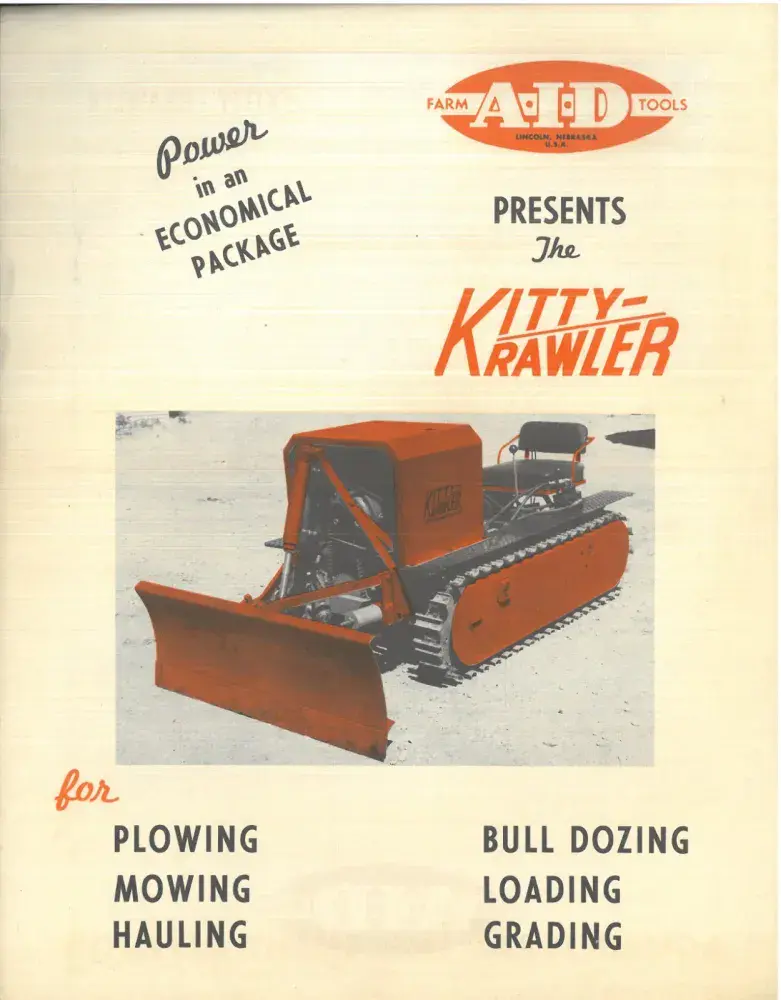 A I D Presents The Kitty Krawler Crawler Tractor Brochure