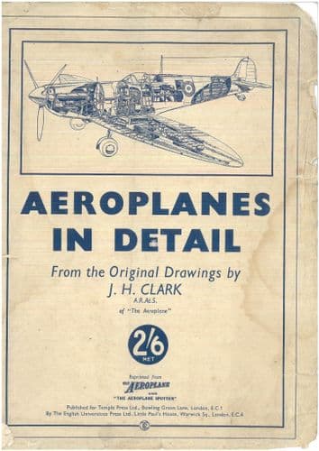 Aeroplanes in  Details Booklet - Drawings by J H Clark