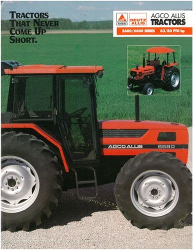 Agco Allis Tractor 6670 6680 6690 8610 8630 Brochure