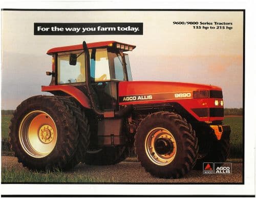 Agco Allis Tractor 9635 9655 9675 9695 9815 9630 9650 9670 9690 Brochure