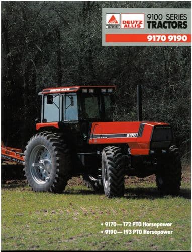 Agco Deutz Allis Tractor - 9170 & 9190 Brochure