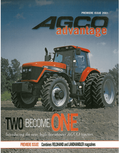 Agco Tractor Advantage Premier Issue 2001 Magazine Brochure