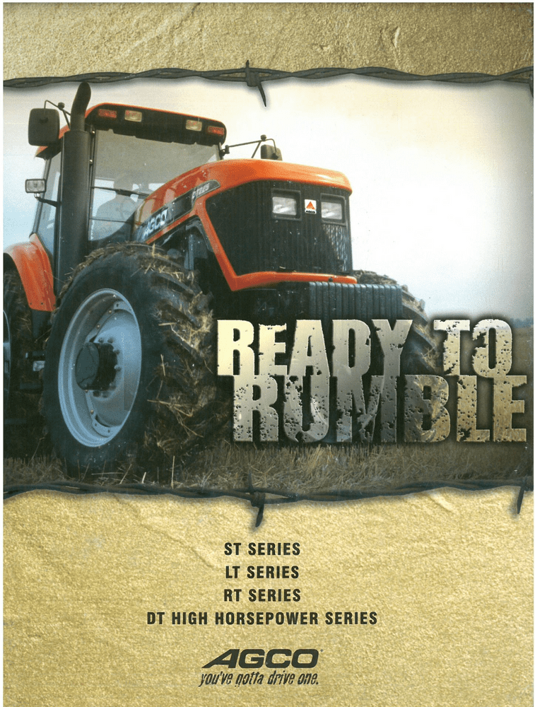 Agco Rt95 Agco Tractors Ready To Rumble RT95 RT115 RT130 RT145 LT70 LT85 ST25 ...