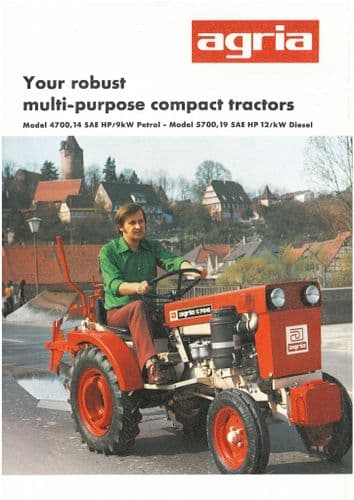 Agria Multi-Purpose Compact Tractor 4700 & 5700 with Implements Brochure
