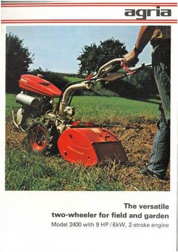 Agria Power Hoe Tractor - Model 2400 with Implements Brochure