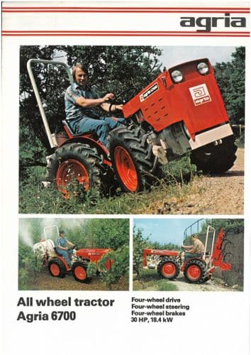 Agria Tractor Four Wheel Drive - Model 6700 with Implements Brochure