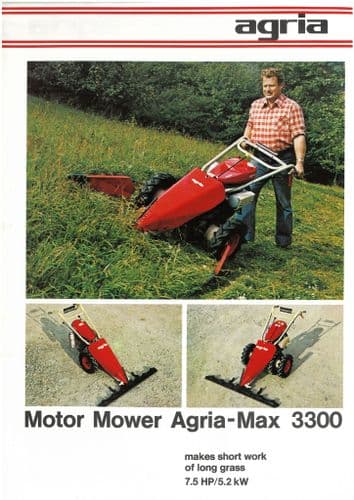 Agria Tractor Motor Mower - Model 3300 with Implements Brochure