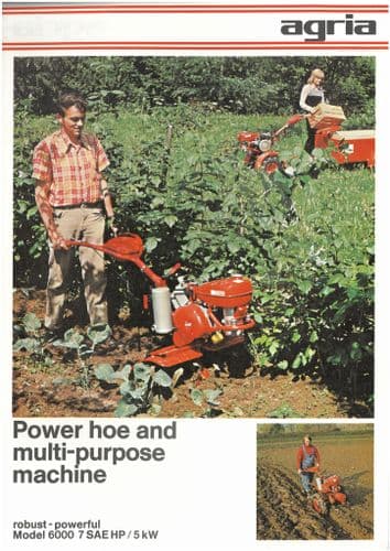 Agria Tractor Power Hoe - Model 6000 with Implements Brochure