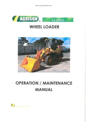 Agrison Wheel Loader AX Series Operators Manual