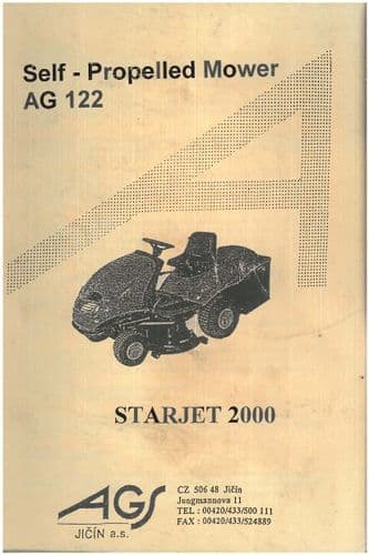 AGS Starjet 2000 Self-Propelled Mower AG122  Operators Manual