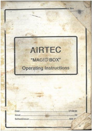 AirTec Sprayer Magic Box Operators and Calibration Manual - ORIGINAL