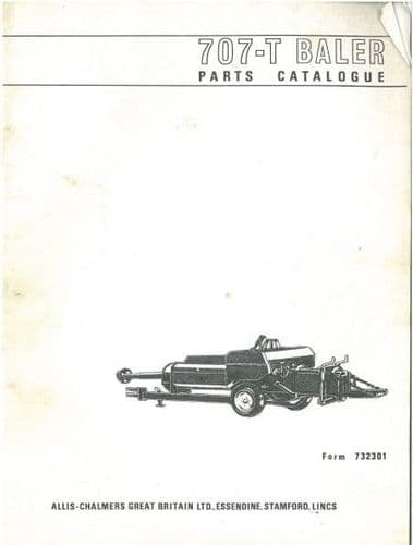Allis Chalmers Baler 707-T Parts Manual