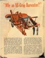 Allis Chalmers Model 60 All Crop Harvester 
