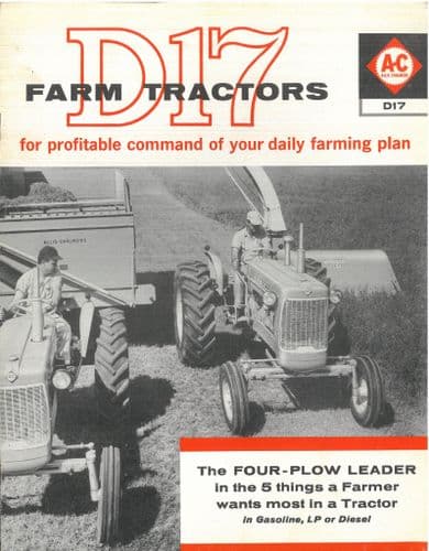 Allis Chalmers Tractor D17 Brochure