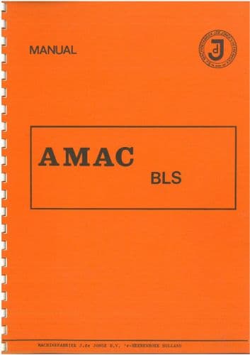 Amac Potato Harvester BLS Operators Manual