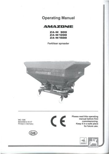 Amazone ZA-M 900 1200 1500 Operators Manual