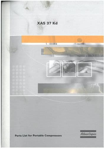 Atlas Copco Portable Compressor XAS37Kd Parts Manual XAS 37 Kd