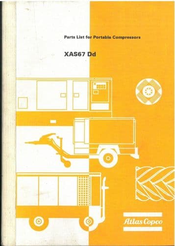 Atlas Copco Portable Compressor XAS67 Dd Parts Manual