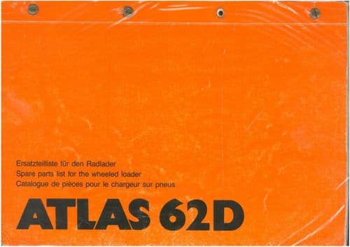 Atlas Wheeled Loader 62D Parts Manual
