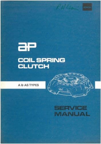 Automative Products Borg & Beck Coil Spring Clutch Workshop Service Repair Manual