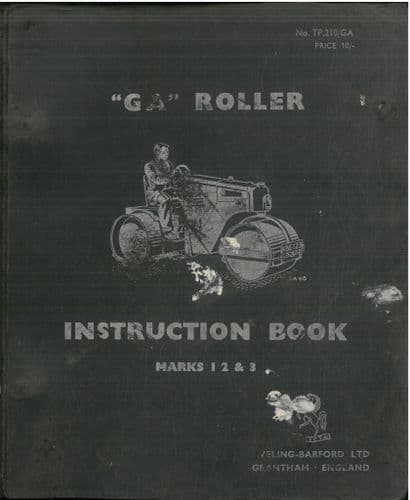 Aveling Barford Roller Model GA Marks 1, 2 & 3 Operators Manual