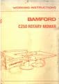 Bamford C250 Rotary Mower Operators Manual - ORIGINAL