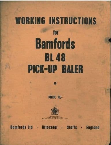 Bamfords Baler BL48 Operators Manual