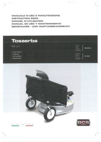 BCS Group Rotary Lawn Mower Operators Manual