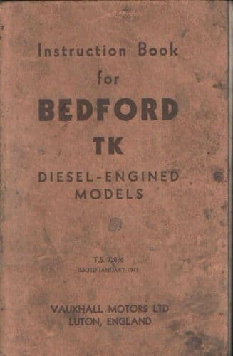Bedford TK Lorry Operators Manual