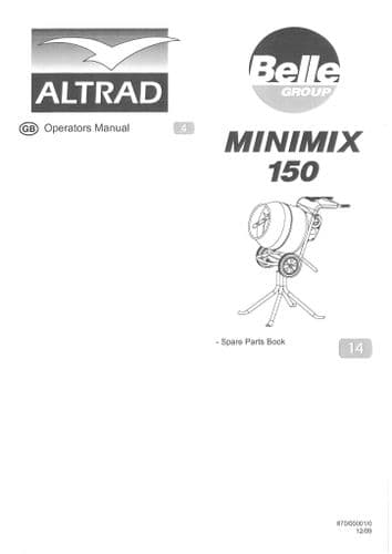 Belle Mininmix 150 Operators Manual