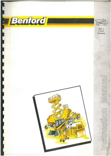 Benford MK.II Dumper 2000, 2000 Swing, 2500, 3000, 3000 Swing, 4000, 5000, 6000 Operators Manual
