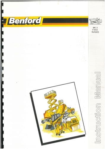 Benford MKII Dumper 2000, 2000 Swing, 2500, 3000, 3000 Swing, 4000, 5000, 6000 Operators Manual