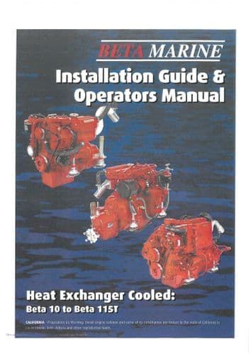 Beta Marine Small Diesel Engine BETA 10 14 16 20 25 30 35 38 45T 43 50 60 70T 75 Operators Manual